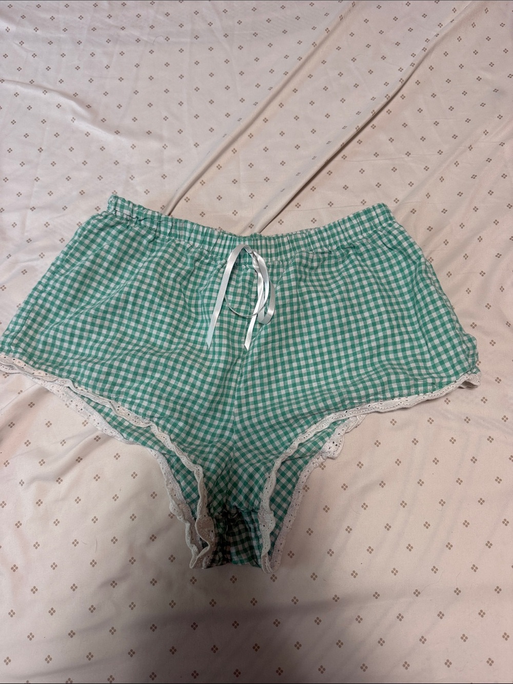 Anthropologie gingham shorts